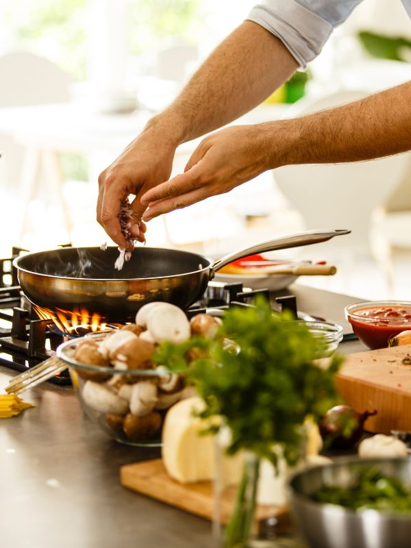 Boulgour aux champignons et aux herbes