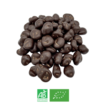 Cranberries Enrobées De Chocolat Noir Bio